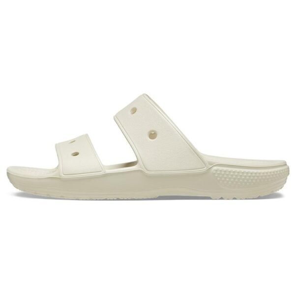 Crocs Classic Double Band Slide Sandals Bone