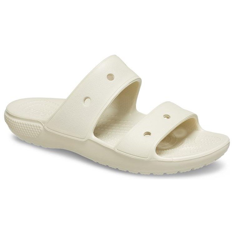 Crocs Classic Double Band Slide Sandals Bone 6 Crocs Classic Double Band Slide Sandals Bone