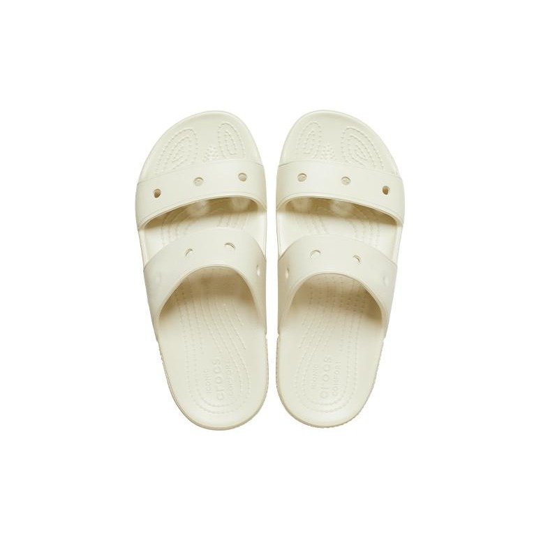Crocs Classic Double Band Slide Sandals Bone 7 Crocs Classic Double Band Slide Sandals Bone