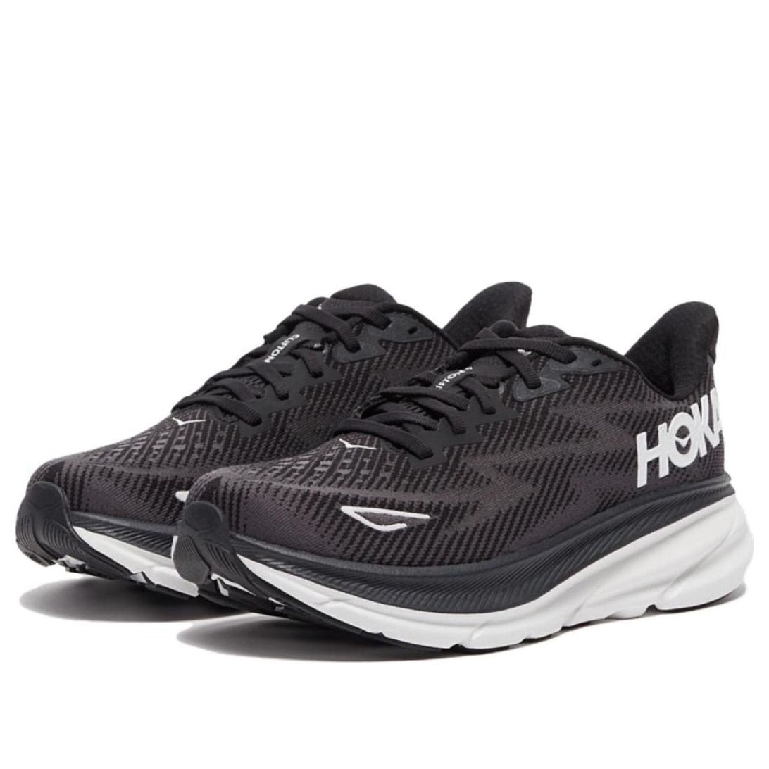 Hoka One One Clifton 9 Black White (Womens) 5 Hoka One One Clifton 9 Black White (Womens)