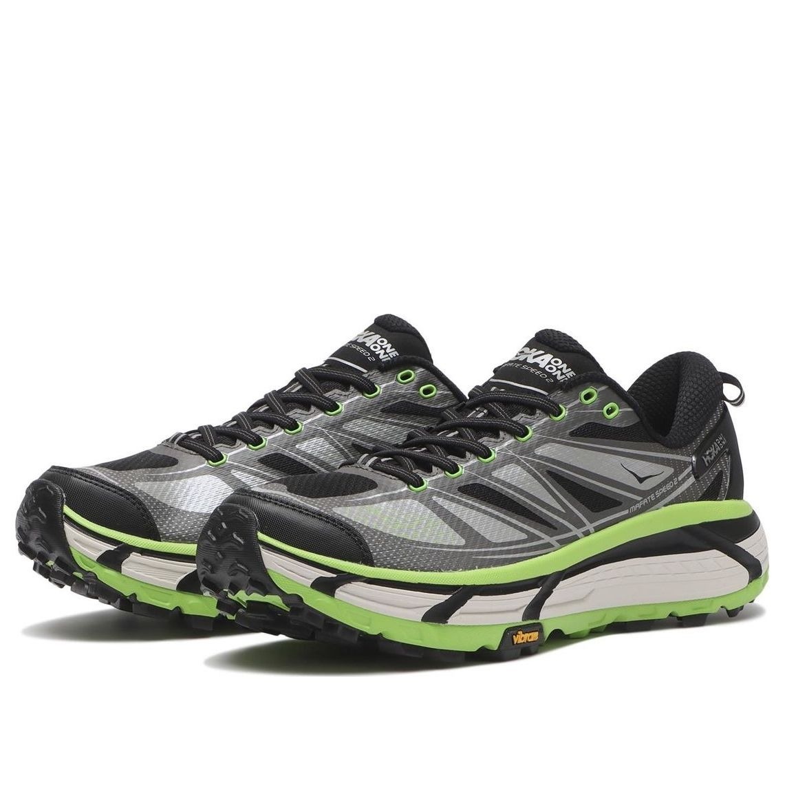 Hoka One One Mafate Speed 2 Black Electric Green 6 Hoka One One Mafate Speed 2 Black Electric Green