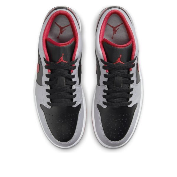 Jordan 1 Low Black Light Smoke Grey Gym Red