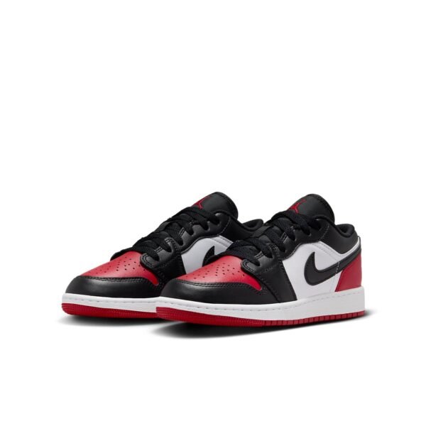 Jordan 1 Low Bred Toe 2.0 (GS)