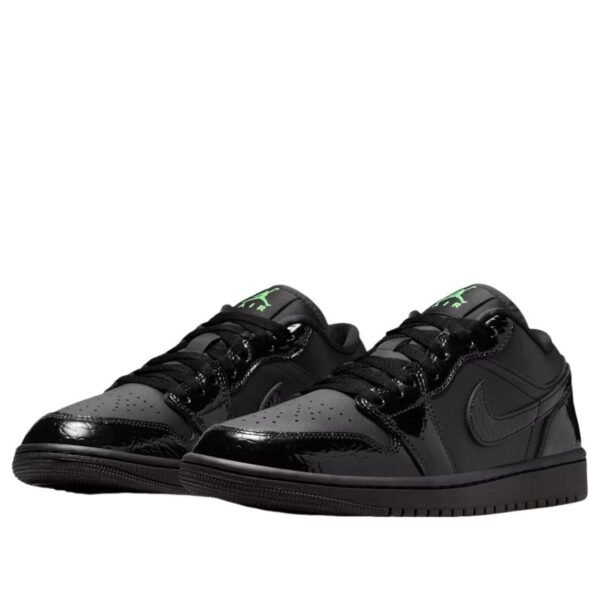 Jordan 1 Low SE Black Croc Scream Green (Womens)