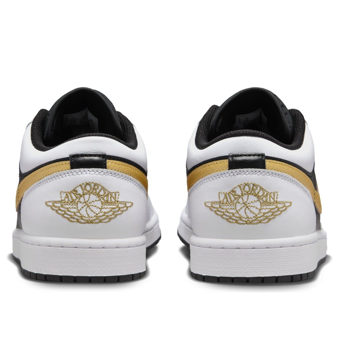 Jordan 1 Low White Black Metallic Gold Swoosh 5 Jordan 1 Low White Black Metallic Gold Swoosh