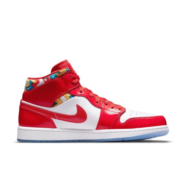 Jordan 1 Mid Barcelona Sweater Red Patent