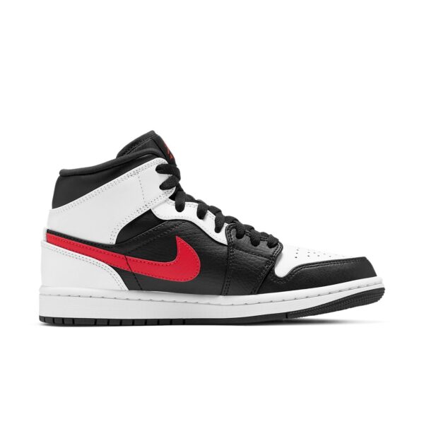 Jordan 1 Mid Black Chile Red White