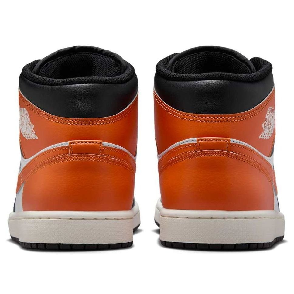 Jordan 1 Mid Black Toe Starfish 7 Jordan 1 Mid Black Toe Starfish