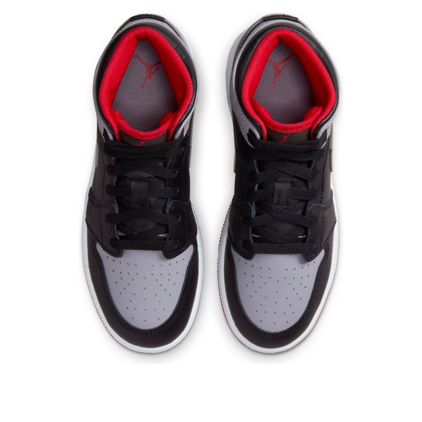Jordan 1 Mid Bred Shadow (GS) 6 Jordan 1 Mid Bred Shadow (GS)