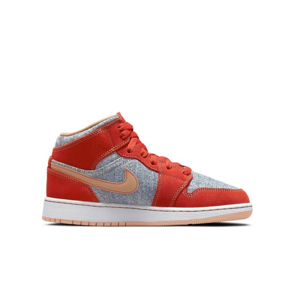 Jordan 1 Mid Denim Red (GS)