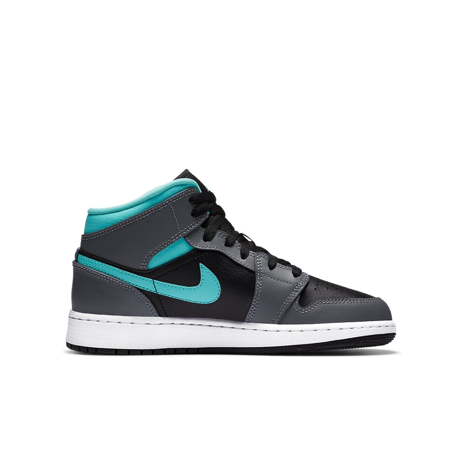 Jordan 1 Mid Grey Aqua (GS) 4 Jordan 1 Mid Grey Aqua (GS)