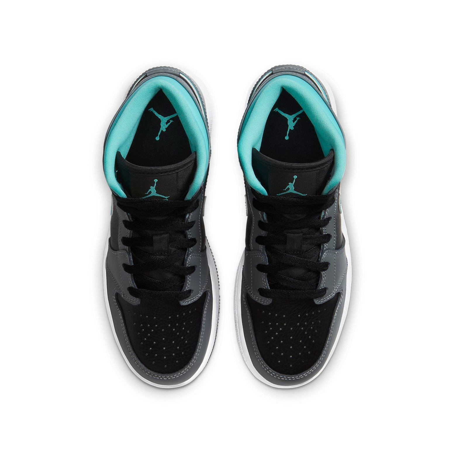 Jordan 1 Mid Grey Aqua (GS) 6 Jordan 1 Mid Grey Aqua (GS)