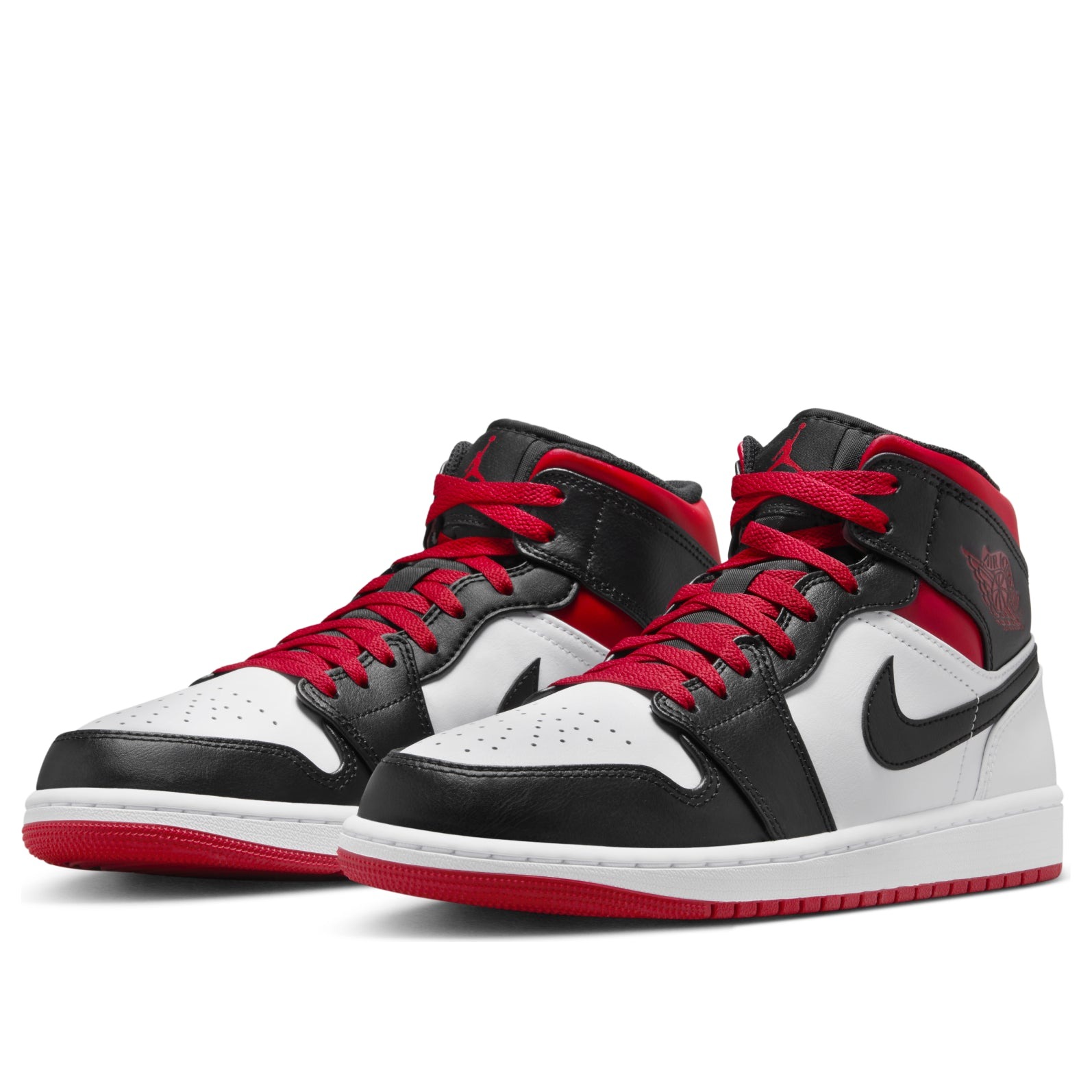 Jordan 1 Mid Gym Red Black Toe 6 Jordan 1 Mid Gym Red Black Toe