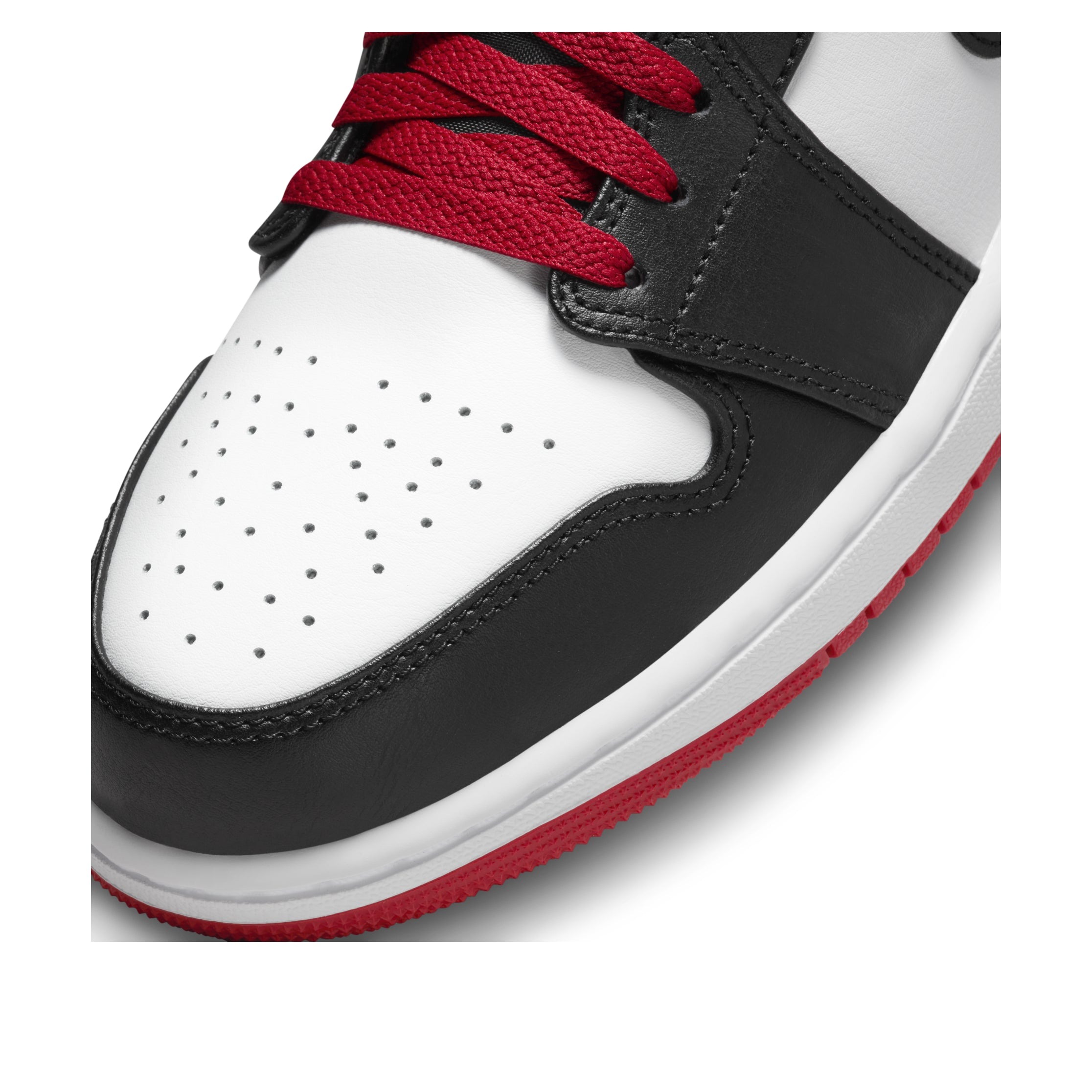 Jordan 1 Mid Gym Red Black Toe 7 Jordan 1 Mid Gym Red Black Toe
