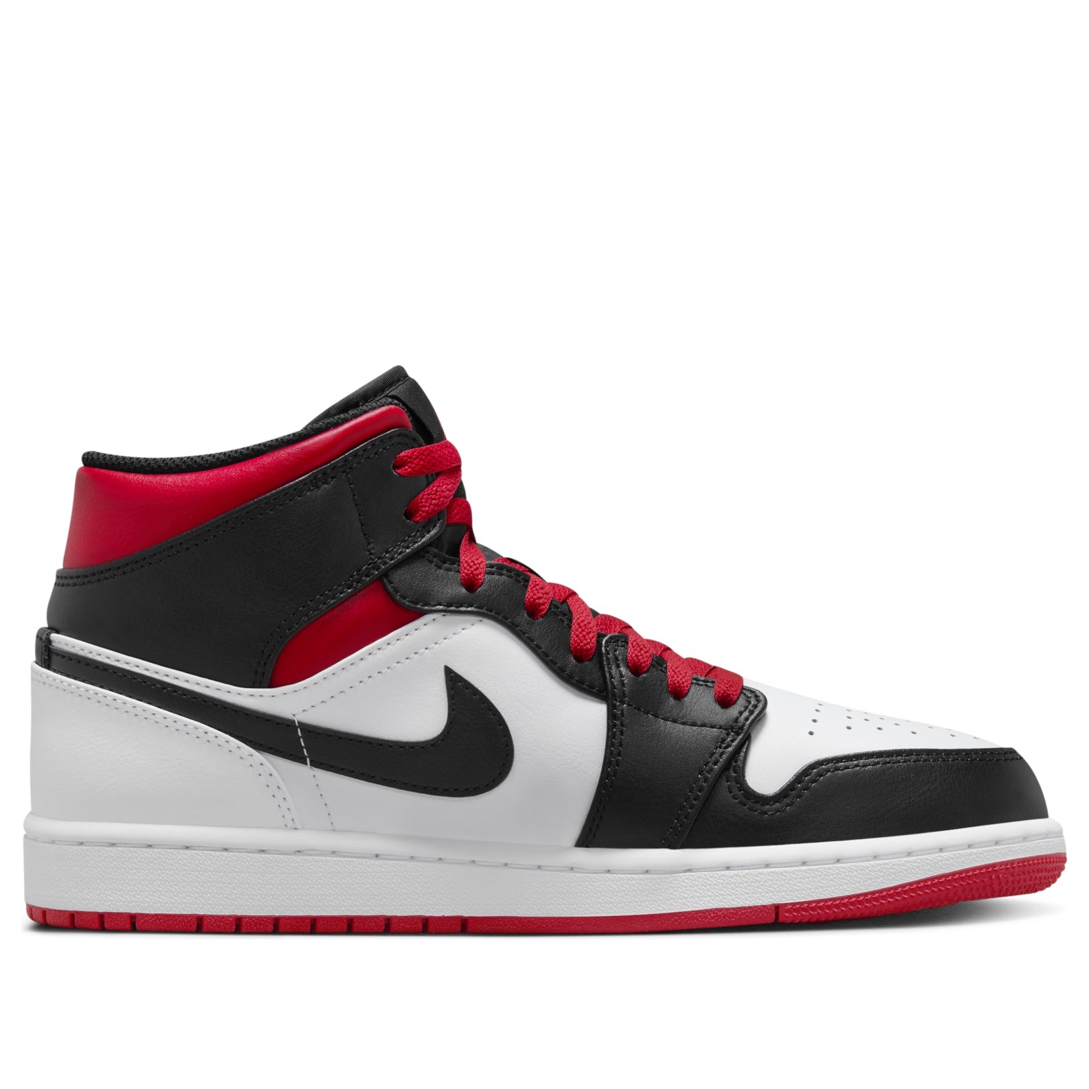 Jordan 1 Mid Gym Red Black Toe 8 Jordan 1 Mid Gym Red Black Toe