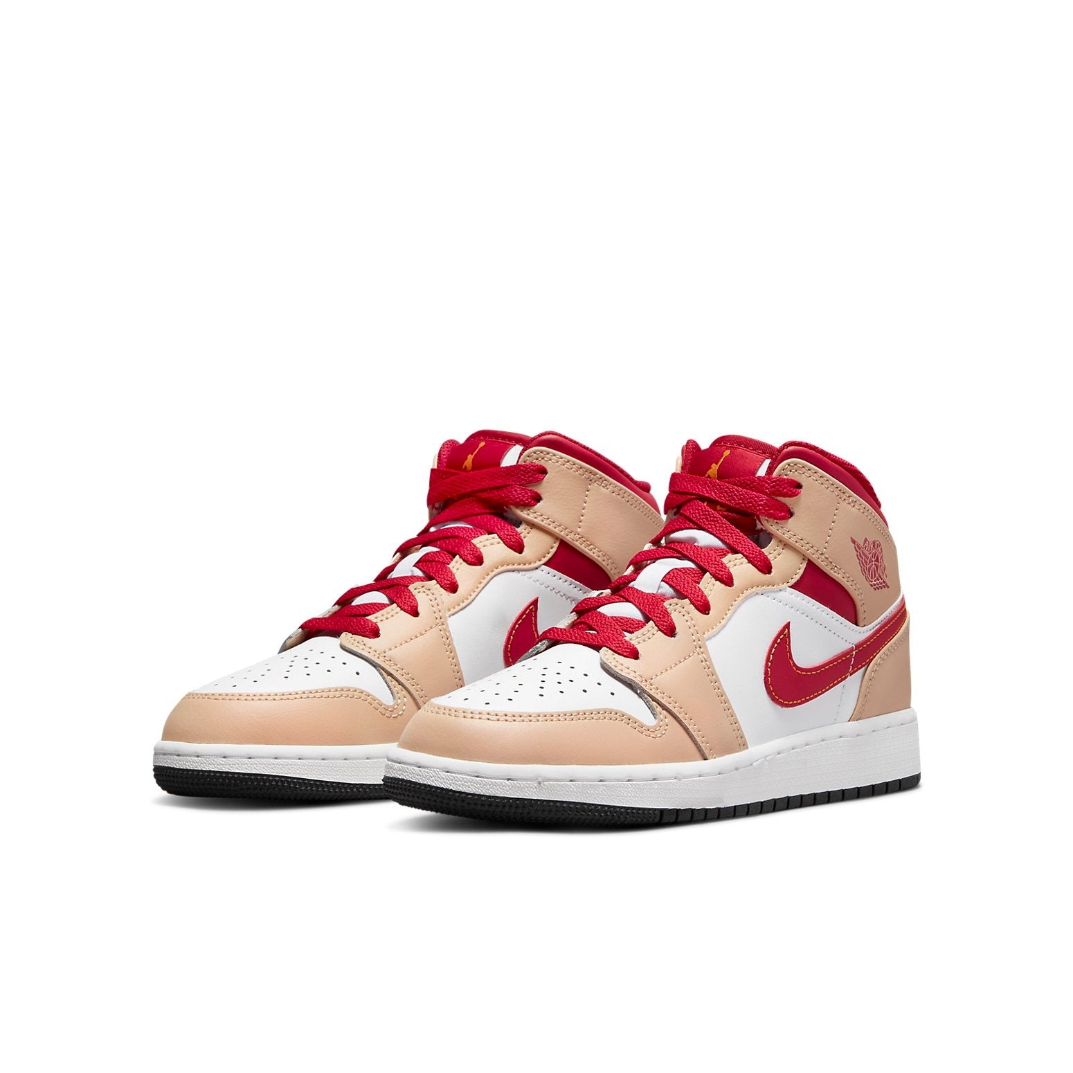 Jordan 1 Mid Light Curry Cardinal (GS) 5 Jordan 1 Mid Light Curry Cardinal (GS)