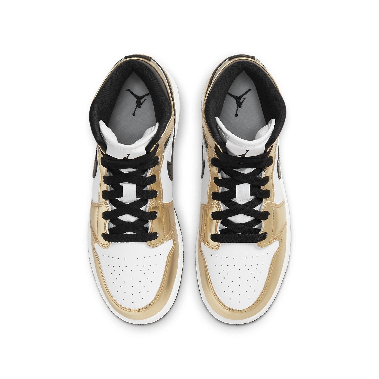 Jordan 1 Mid Metallic Gold Black White (GS) 5 Jordan 1 Mid Metallic Gold Black White (GS)