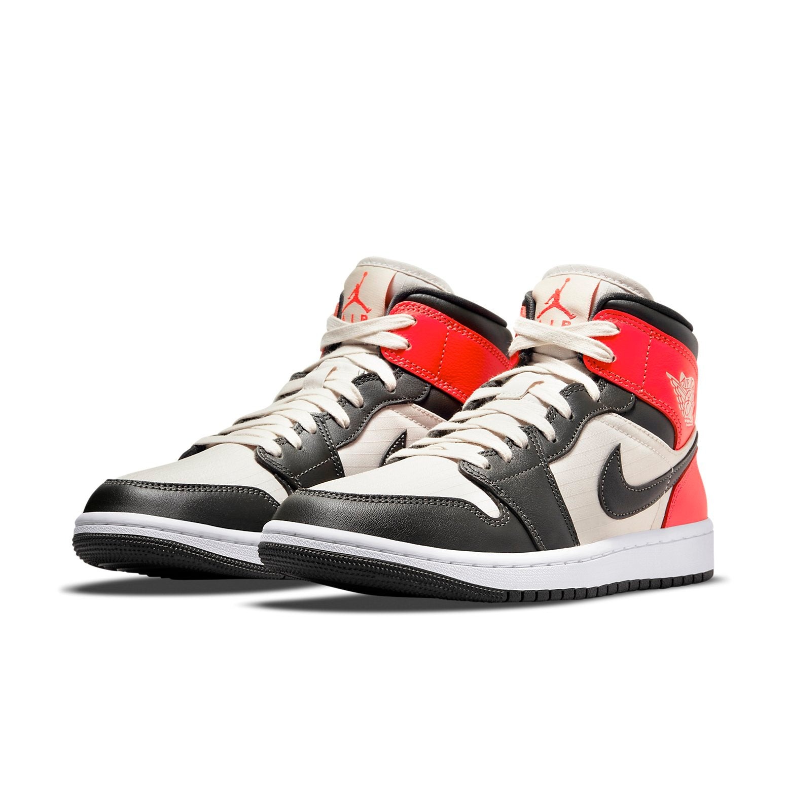 Jordan 1 Mid Newsprint Light Orewood Brown (Women's) 5 Jordan 1 Mid Newsprint Light Orewood Brown (Women's)