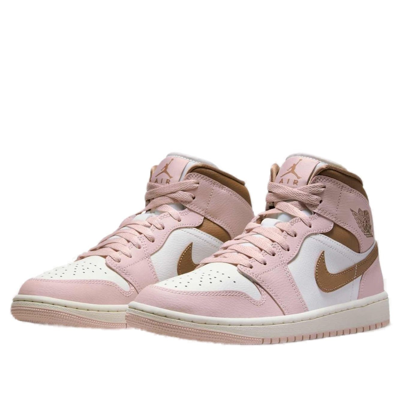 Jordan 1 Mid Pink Oxford Brown (Women's) 5 Jordan 1 Mid Pink Oxford Brown (Women's)
