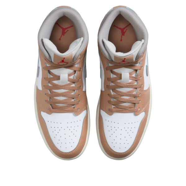 Jordan 1 Mid Rattan White College Grey