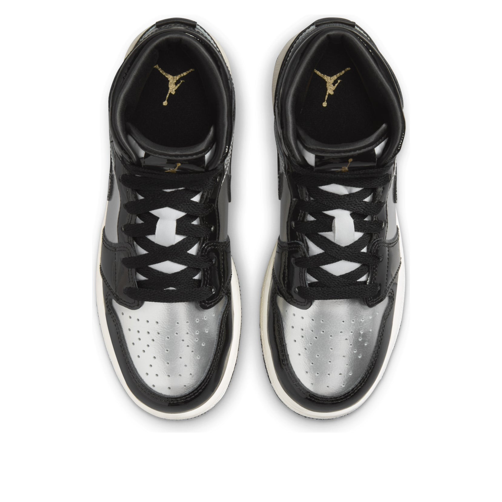Jordan 1 Mid SE Black Metallic Silver Sail Metallic Gold (GS) 4 Jordan 1 Mid SE Black Metallic Silver Sail Metallic Gold (GS)