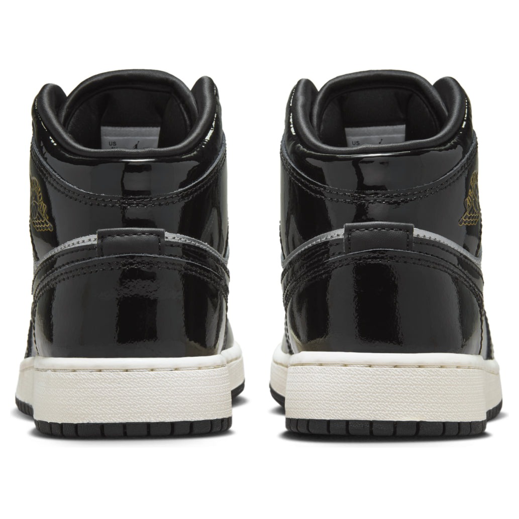 Jordan 1 Mid SE Black Metallic Silver Sail Metallic Gold (GS) 5 Jordan 1 Mid SE Black Metallic Silver Sail Metallic Gold (GS)