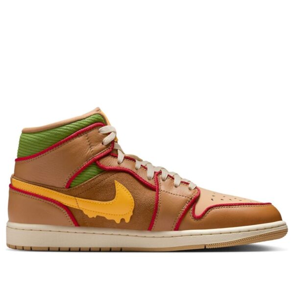 Jordan 1 Mid SE Cheeseburger