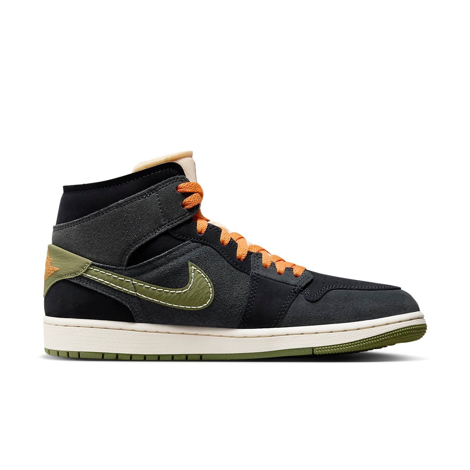 Jordan 1 Mid SE Craft Anthracite Light Olive 4 Jordan 1 Mid SE Craft Anthracite Light Olive