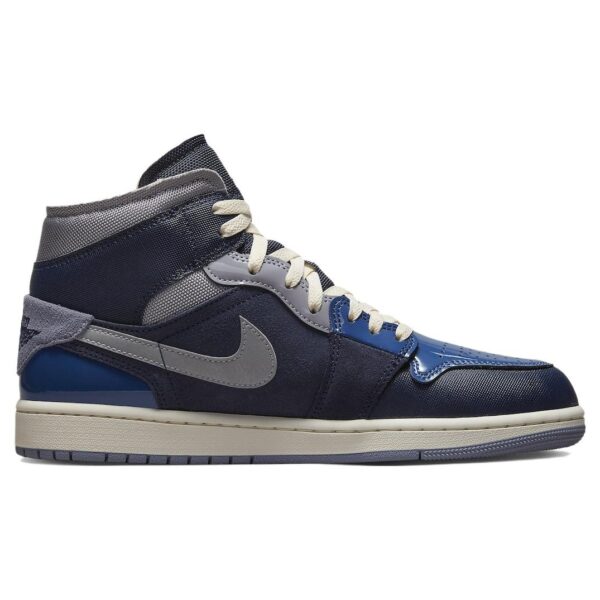 Jordan 1 Mid SE Craft Obsidian French Blue Ashen Slate White