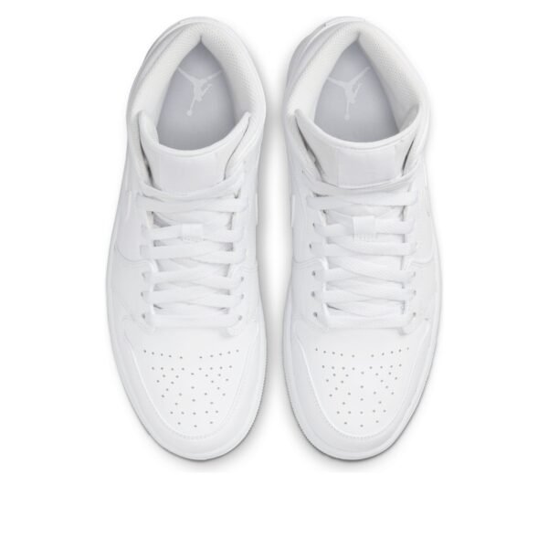 Jordan 1 Mid Triple White