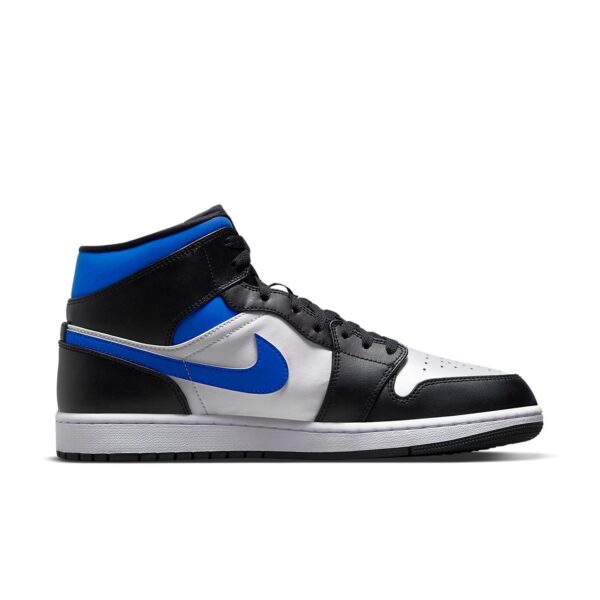 Jordan 1 Mid White Black Racer Blue