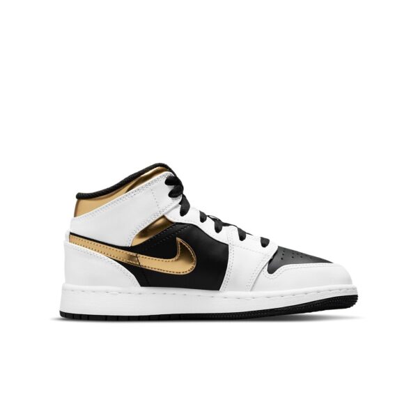Jordan 1 Mid White Gold Black (GS)