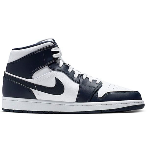 Jordan 1 Mid White Metallic Gold Obsidian