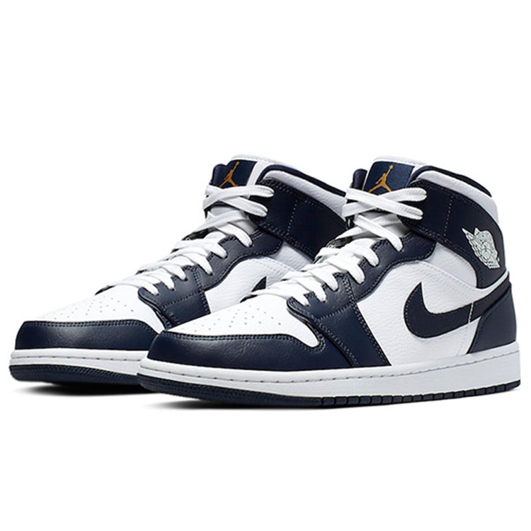 Jordan 1 Mid White Metallic Gold Obsidian 5 Jordan 1 Mid White Metallic Gold Obsidian