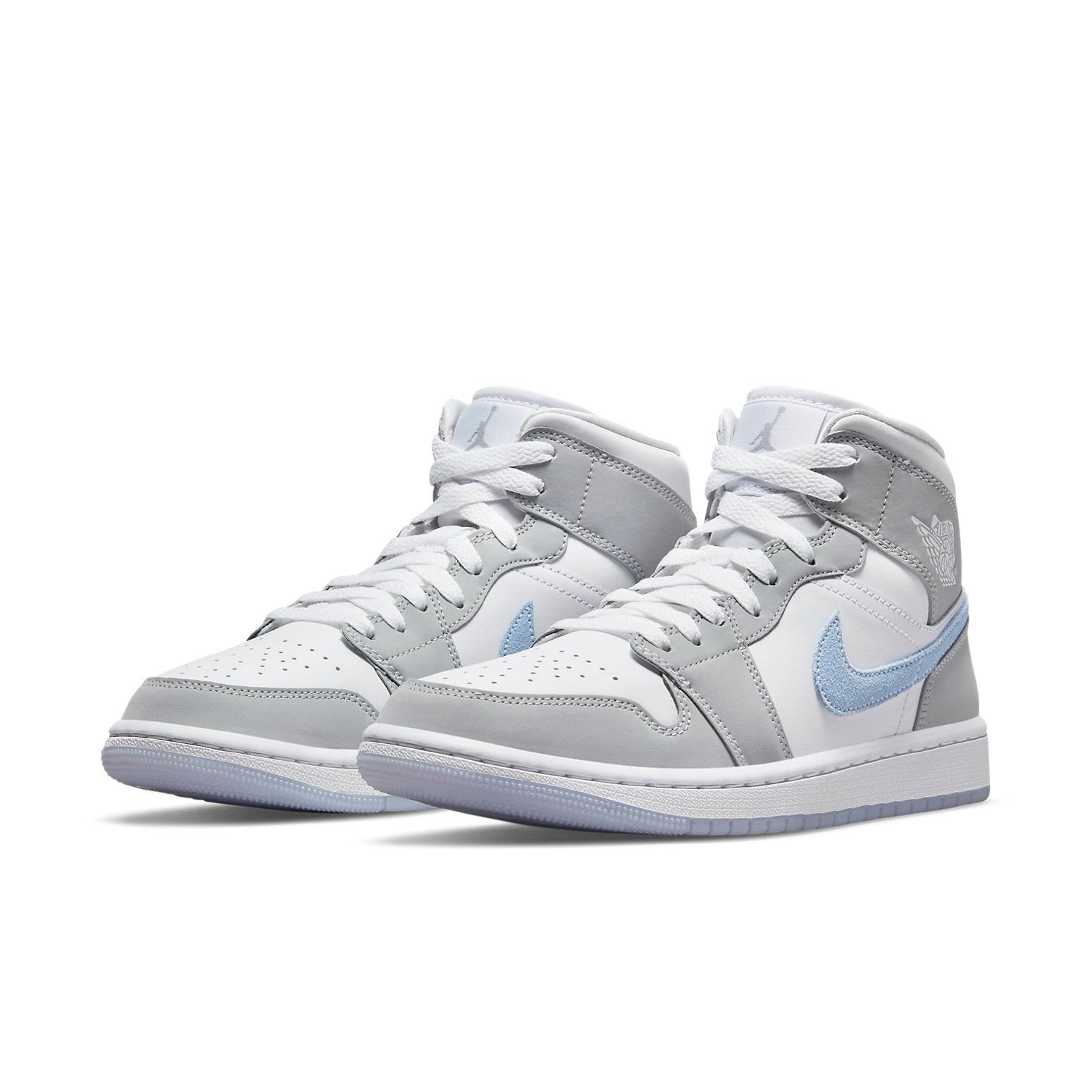 Jordan 1 Mid Wolf Grey Aluminum (Women's) 5 Jordan 1 Mid Wolf Grey Aluminum (Women's)