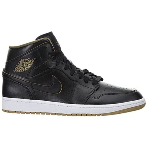 Jordan 1 Retro Mid Black Metallic Gold