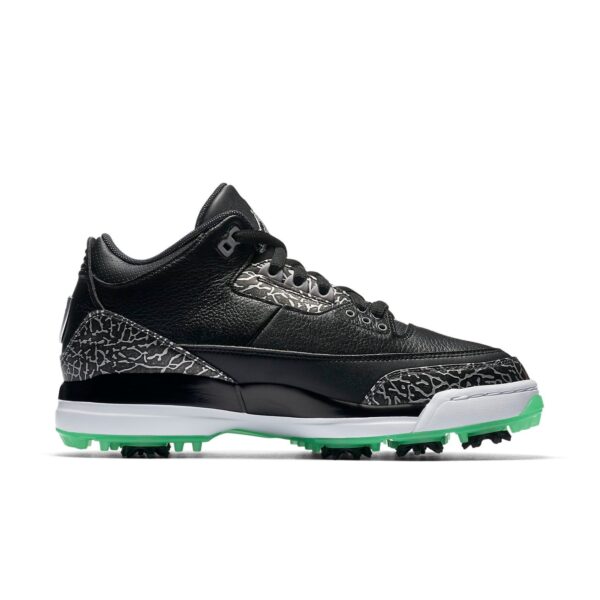 Jordan 3 Retro Golf Black Green Glow