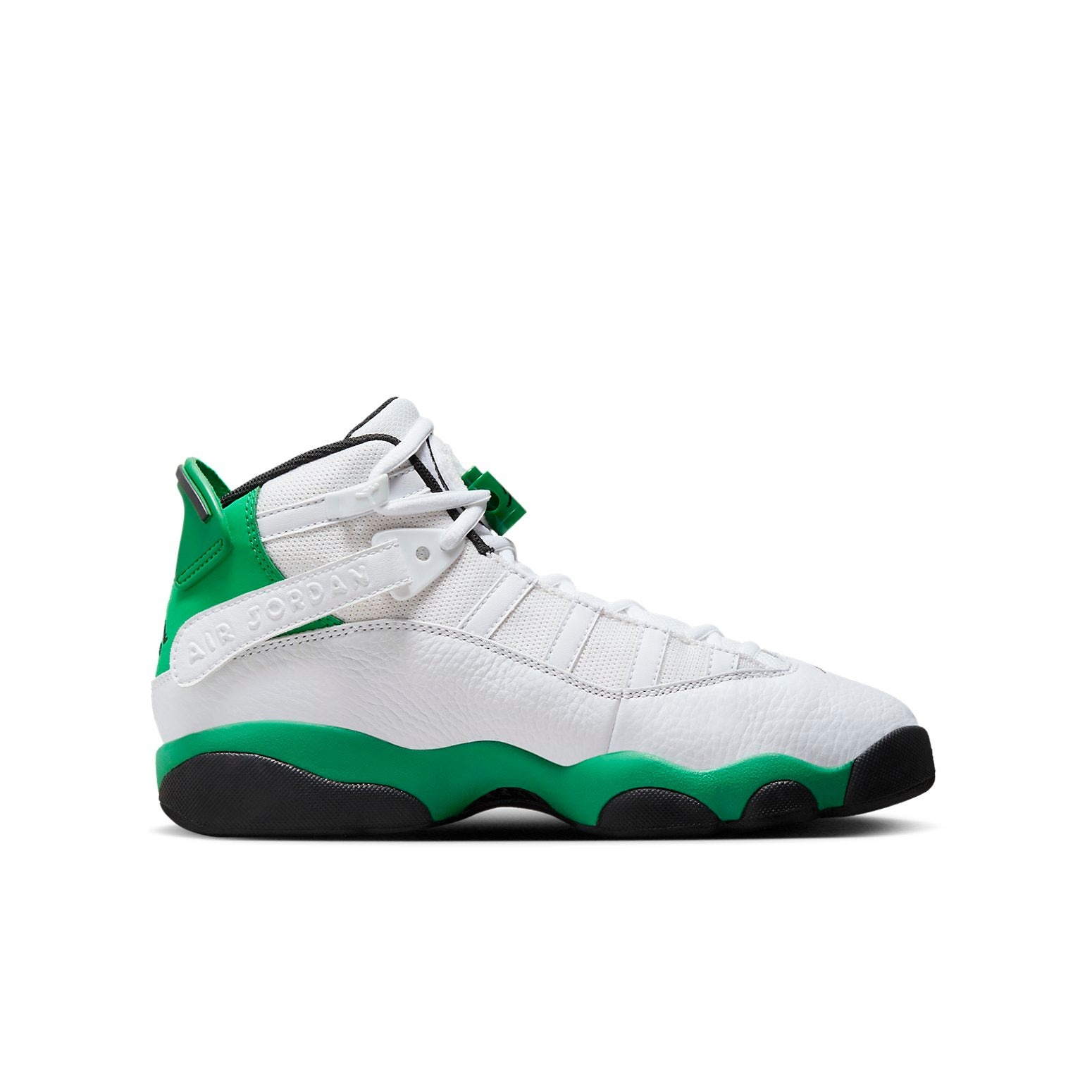 Jordan 6 Rings White Black Lucky Green (GS) 4 Jordan 6 Rings White Black Lucky Green (GS)
