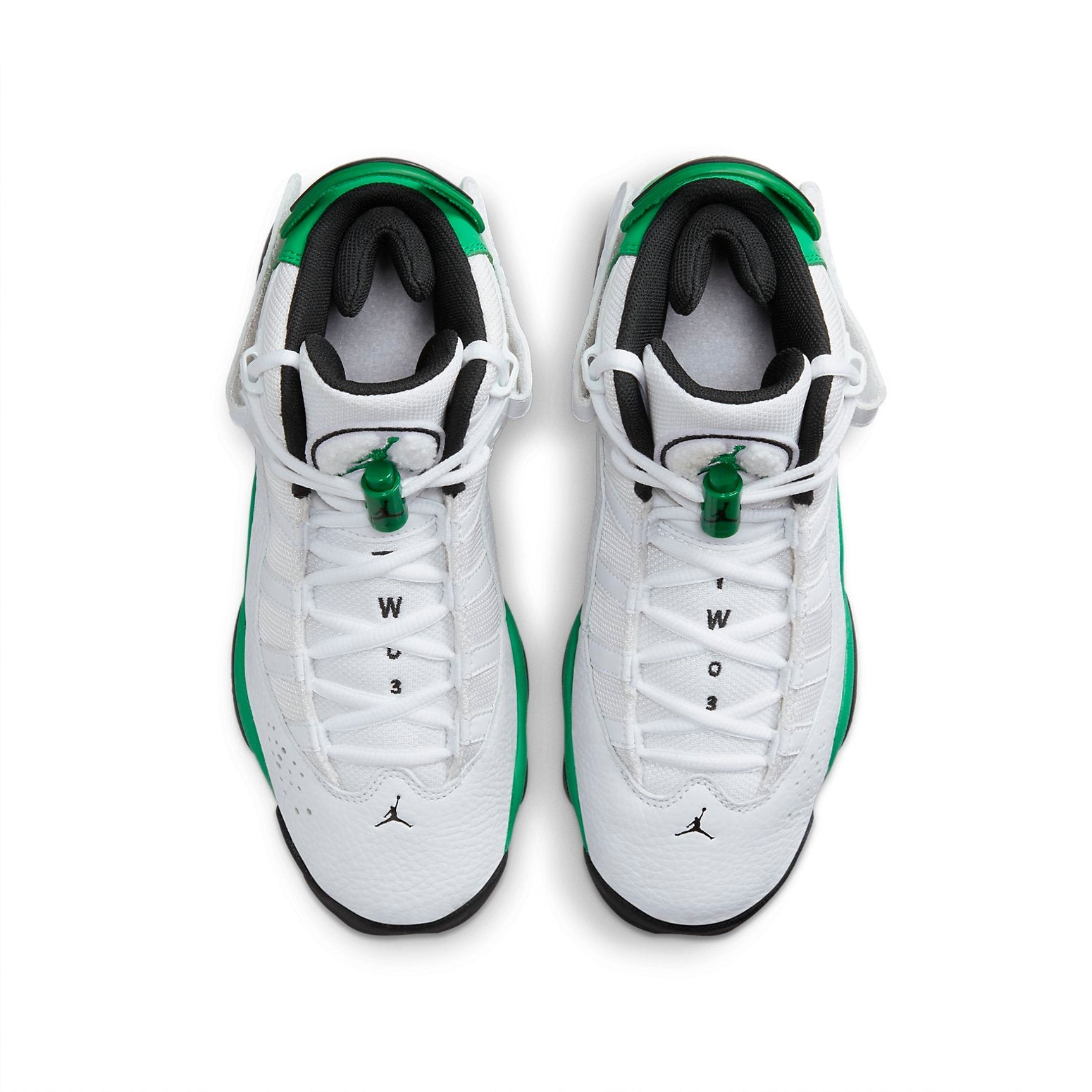 Jordan 6 Rings White Black Lucky Green (GS) 6 Jordan 6 Rings White Black Lucky Green (GS)