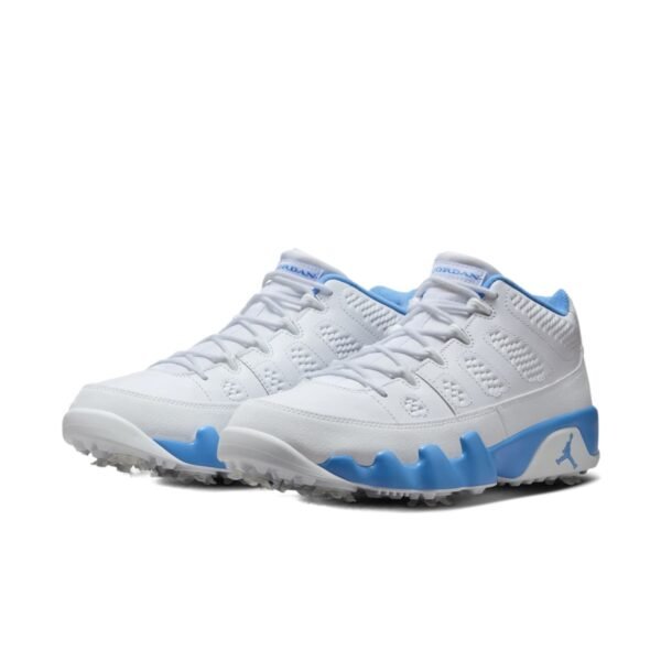Jordan 9 Retro Low Golf White University Blue