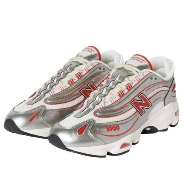 New Balance 1000 thisisneverthat Metallic Silver Red