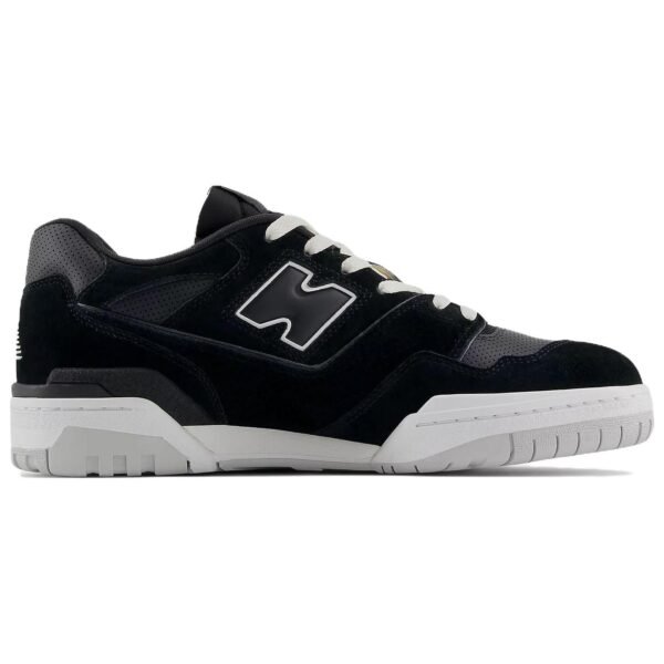 New Balance 550 Suede Perforated Leather Black White