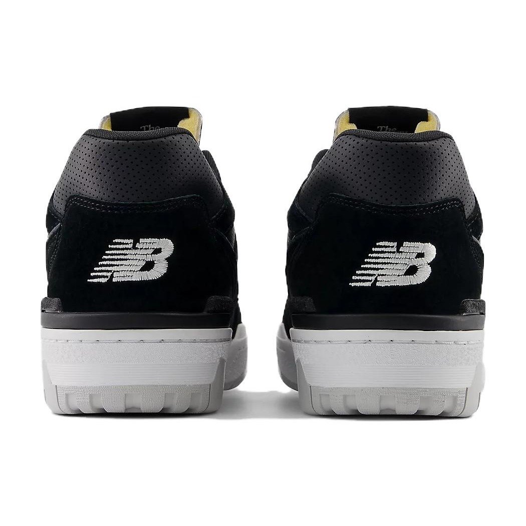 New Balance 550 Suede Perforated Leather Black White 7 New Balance 550 Suede Perforated Leather Black White