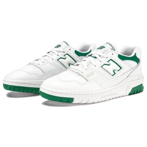 New Balance 550 White Classic Green