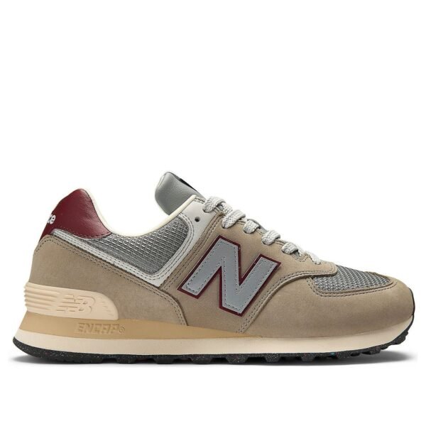 New Balance 574 Arid Stone Monarch Burgundy