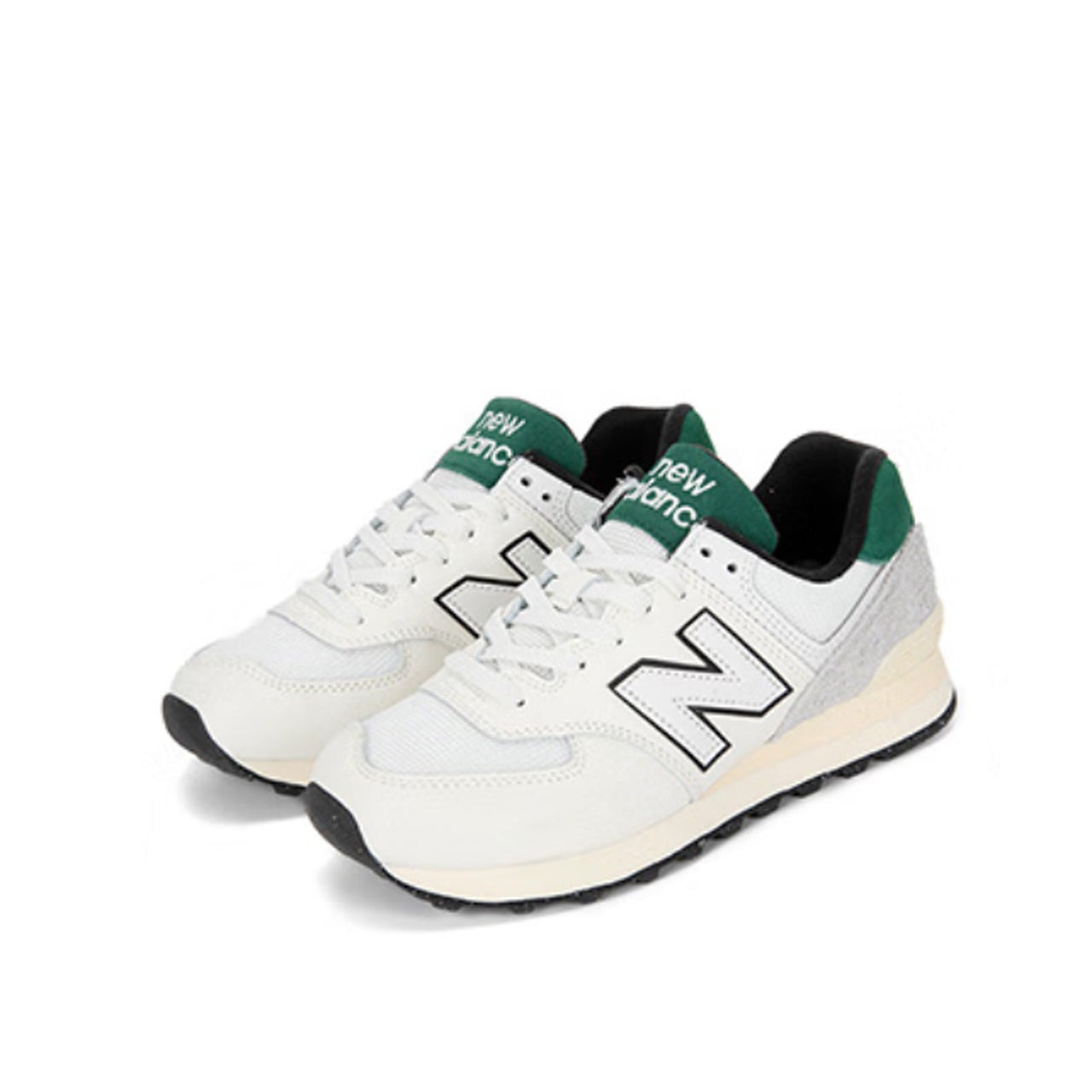 New Balance 574 White Green 5 New Balance 574 White Green