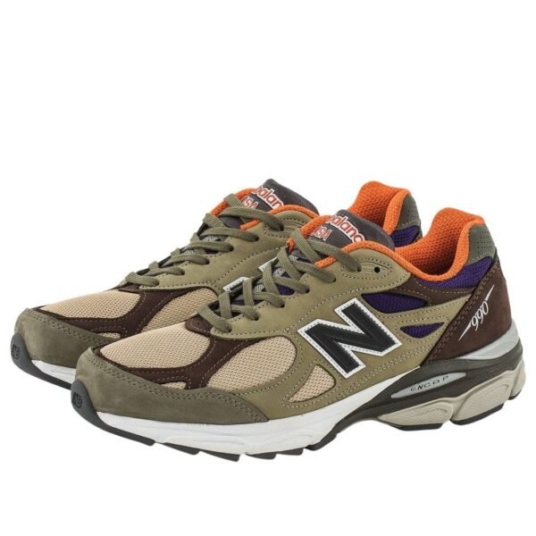 New Balance 990v3 MiUSA Teddy Santis Khaki Orange