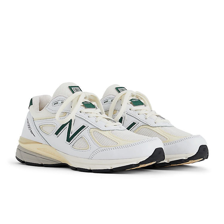 New Balance 990v4 MiUSA White Green 4 New Balance 990v4 MiUSA White Green