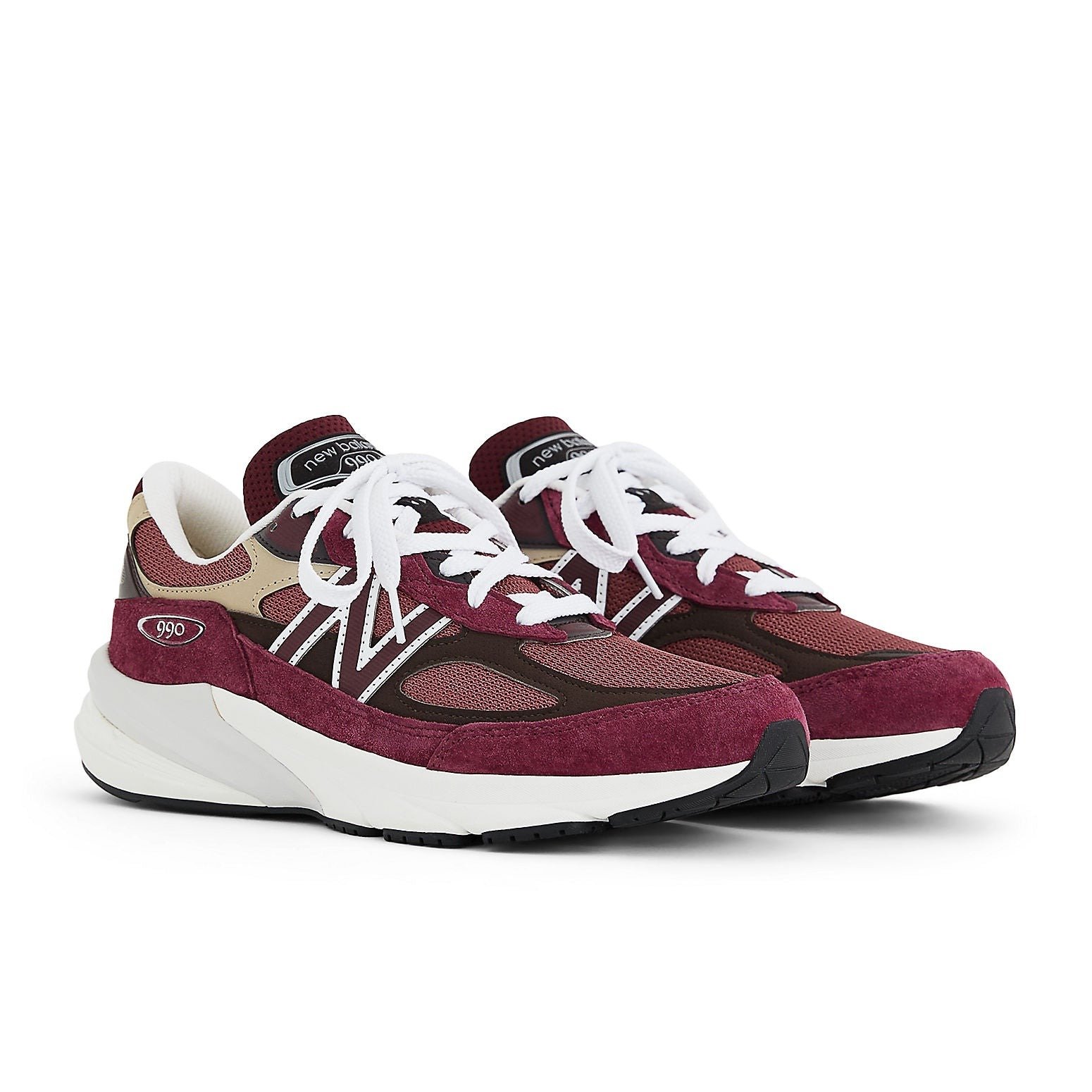 New Balance 990v6 MiUSA Teddy Santis Burgundy Tan 4 New Balance 990v6 MiUSA Teddy Santis Burgundy Tan
