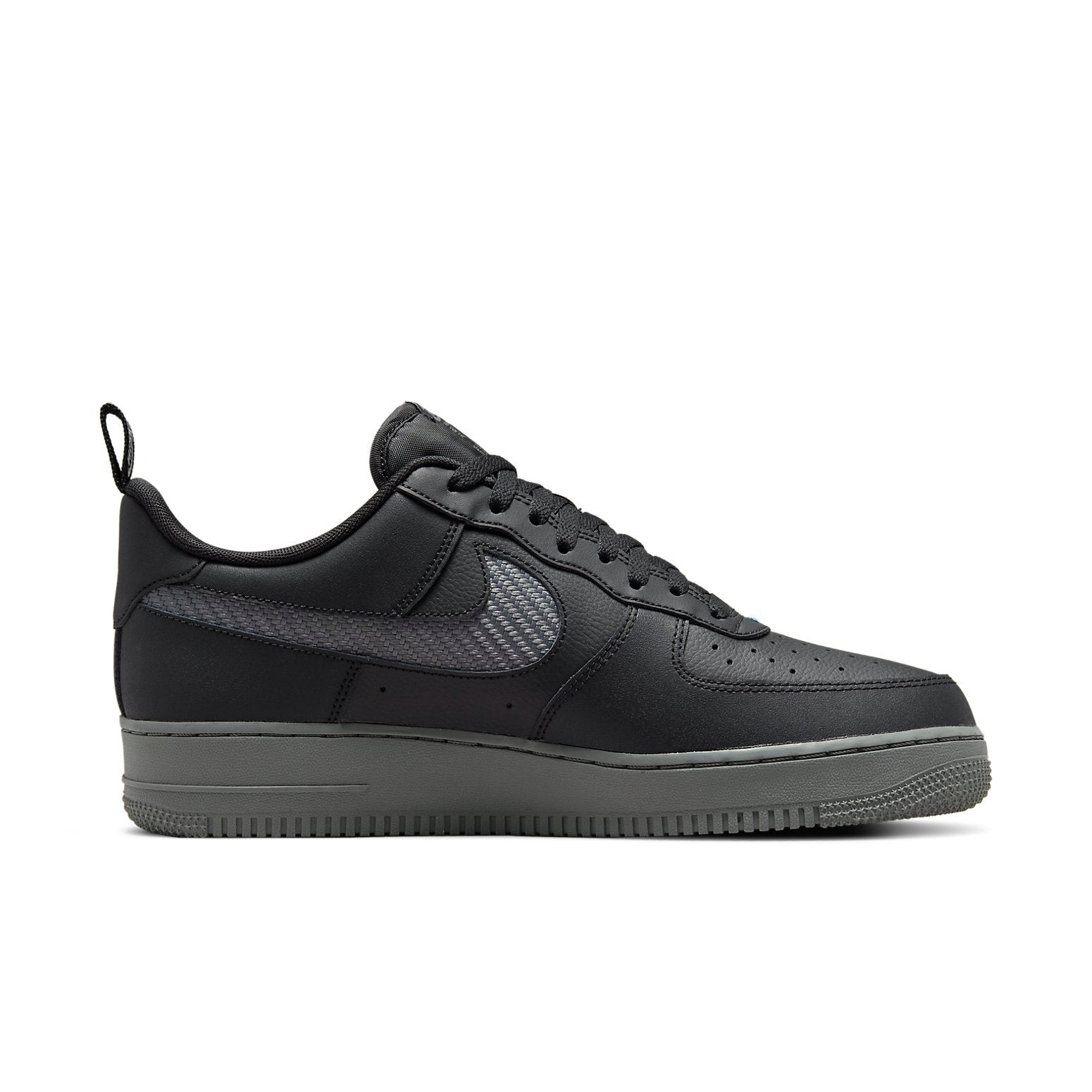 Nike Air Force 1 Low Black Royal Carbon Fiber 4 Nike Air Force 1 Low Black Royal Carbon Fiber